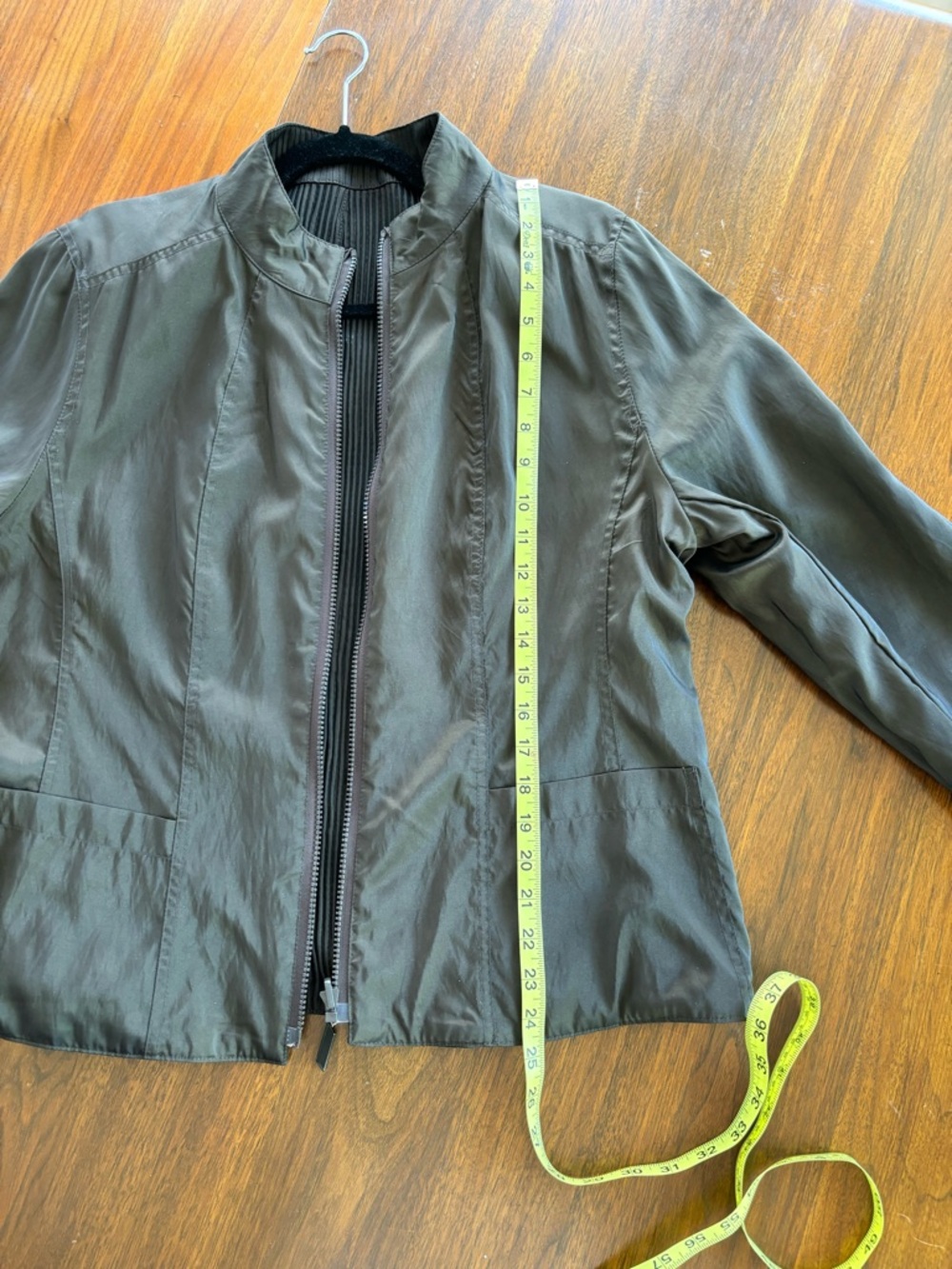 Mycra Pac Brown Ribbed Zip Front Utility Jacket - Picture 6 of 9